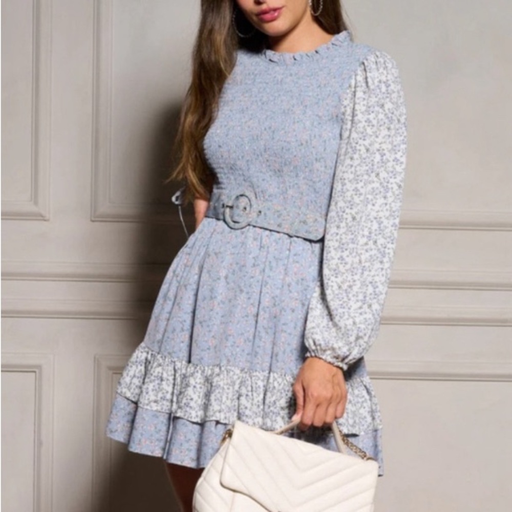 The Clothing Company Floral Smocked Mini Dress - Picture 2 of 6